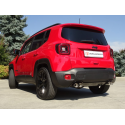 Pot d'échappement arrière 2 sorties en inox Jeep Renegade 1.3GSE (110kW) 2018 - Aujourd’hui