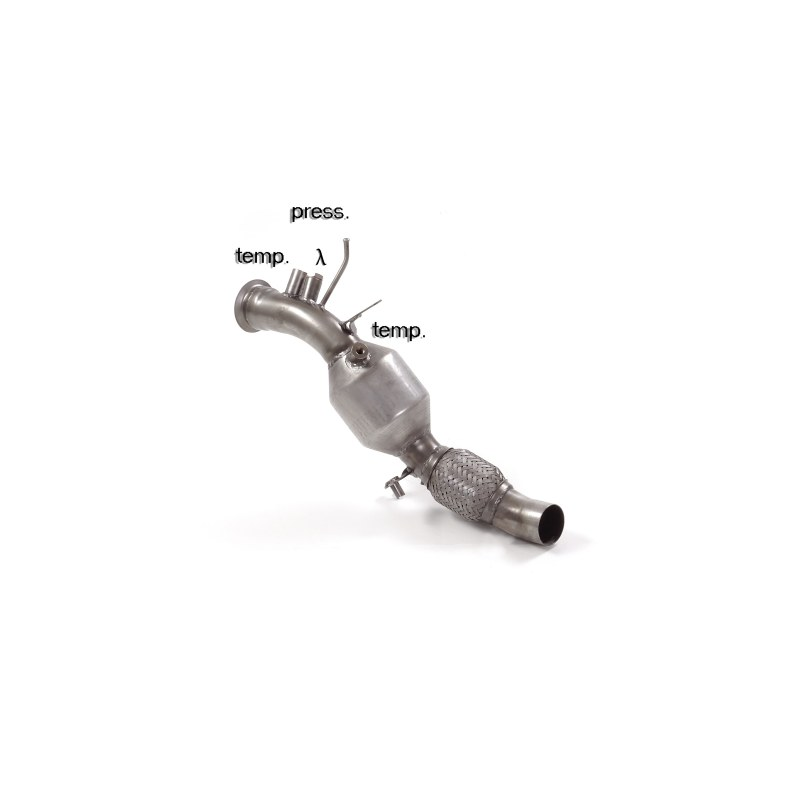 Catalyseur + Tube suppression FAP en inox BMW Serie 1 F20 120d - xd (135kW - N47) 2011 - 2015