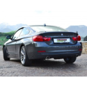 Silencieux arrière duplex en inox BMW Serie 3 F30 (Sedan) 316D (85kW) 2012 - 2015