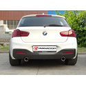 Silencieux arrière duplex en inox BMW F20 120i (135kW - B48) 2018 - 2019
