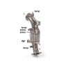 Catalyseur sport + tube suppression filtre à particules Alfa Romeo / Stelvio(949) / 2.2 Turbo Diesel Q4 (154kW) 2017 - 08/2018