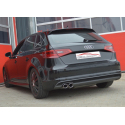 Silencieux d'échappement sport Inox AUDI A3 Sportback (8VA, 8VF) 1.8 TFSI (180Cv /132 Kw) 2012 - 2020