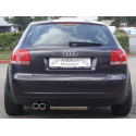 Ligne d'échappement inox Sport Audi A3 (8P) 1.4 TFSI (125 cv /92 kw) 2007 - 2012