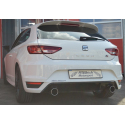 Ligne d'échappement duplex en Inox Seat leon III (5F) 1.8 TSI (132KW/180CV) 2013 - 2020