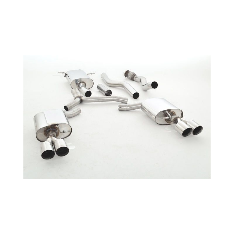 Ligne d'échappement inox complète Audi A5 B8 Sportback 2.0l TFSI (132Kw/180Cv) 2009 - 2013